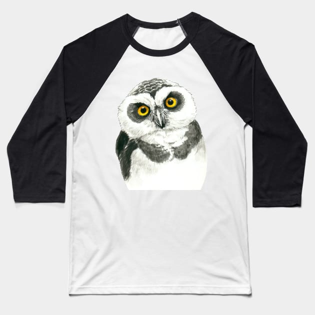 Owl Baseball T-Shirt by katerinamk